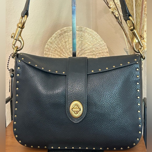 Coach Handbags - COACH 1941 Page 27 Pebble Leather w/Brass TeaRose Grommets and Rivets